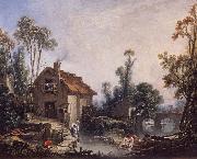Landscape with a Watermill Francois Boucher